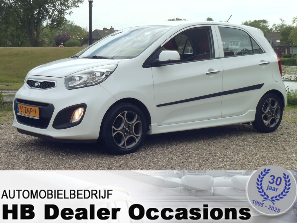Kia Picanto 1.0 CVVT ISG Design Edition - Airco - Leer inter, Auto's, Kia, Voorwielaandrijving, Euro 5, Lederen bekleding, Gebruikt