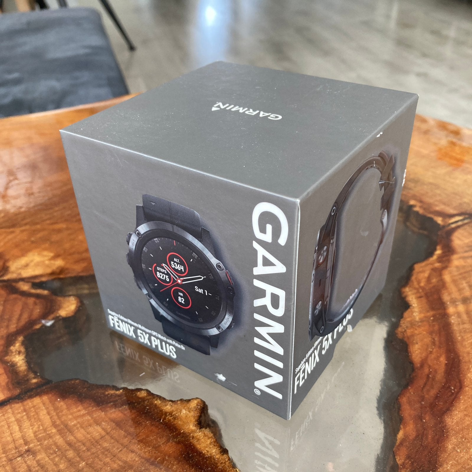Garmin Fenix 5X Plus, Zwart, Ophalen of Verzenden, Zo goed als nieuw, Waterdicht