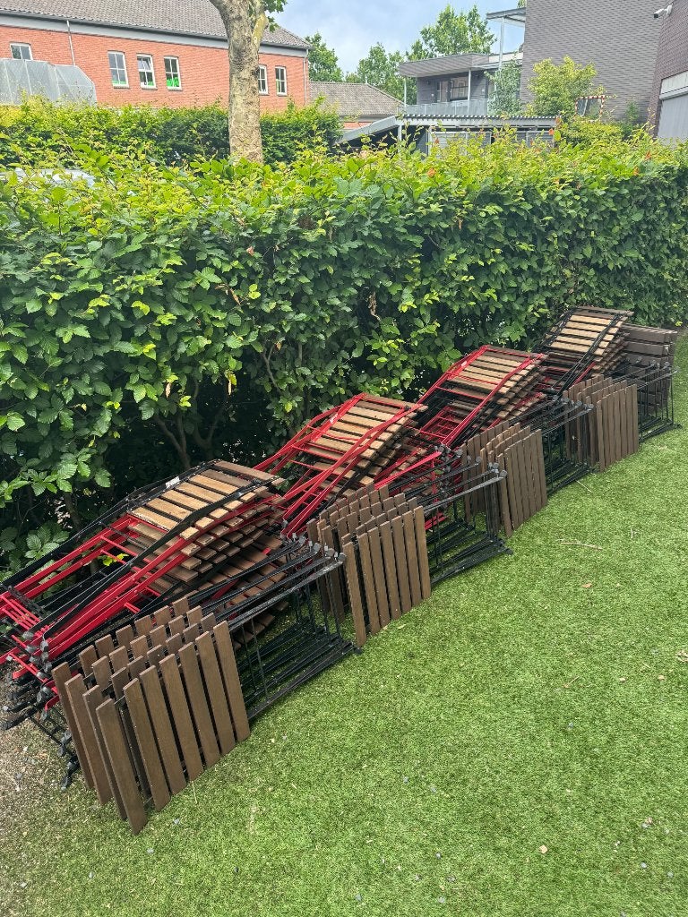 Tuin tafels & stoelen, Tuin en Terras, Tuinsets en Loungesets, Ophalen, Gebruikt, Tuinset, Hout