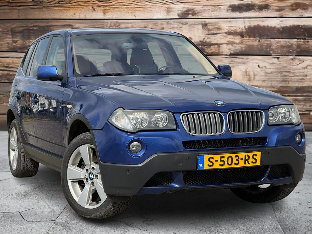 BMW X3 3.0si Executive | Leder | Panorama | (bj 2007), Auto's, Automaat, Gebruikt, 2000 kg, Blauw