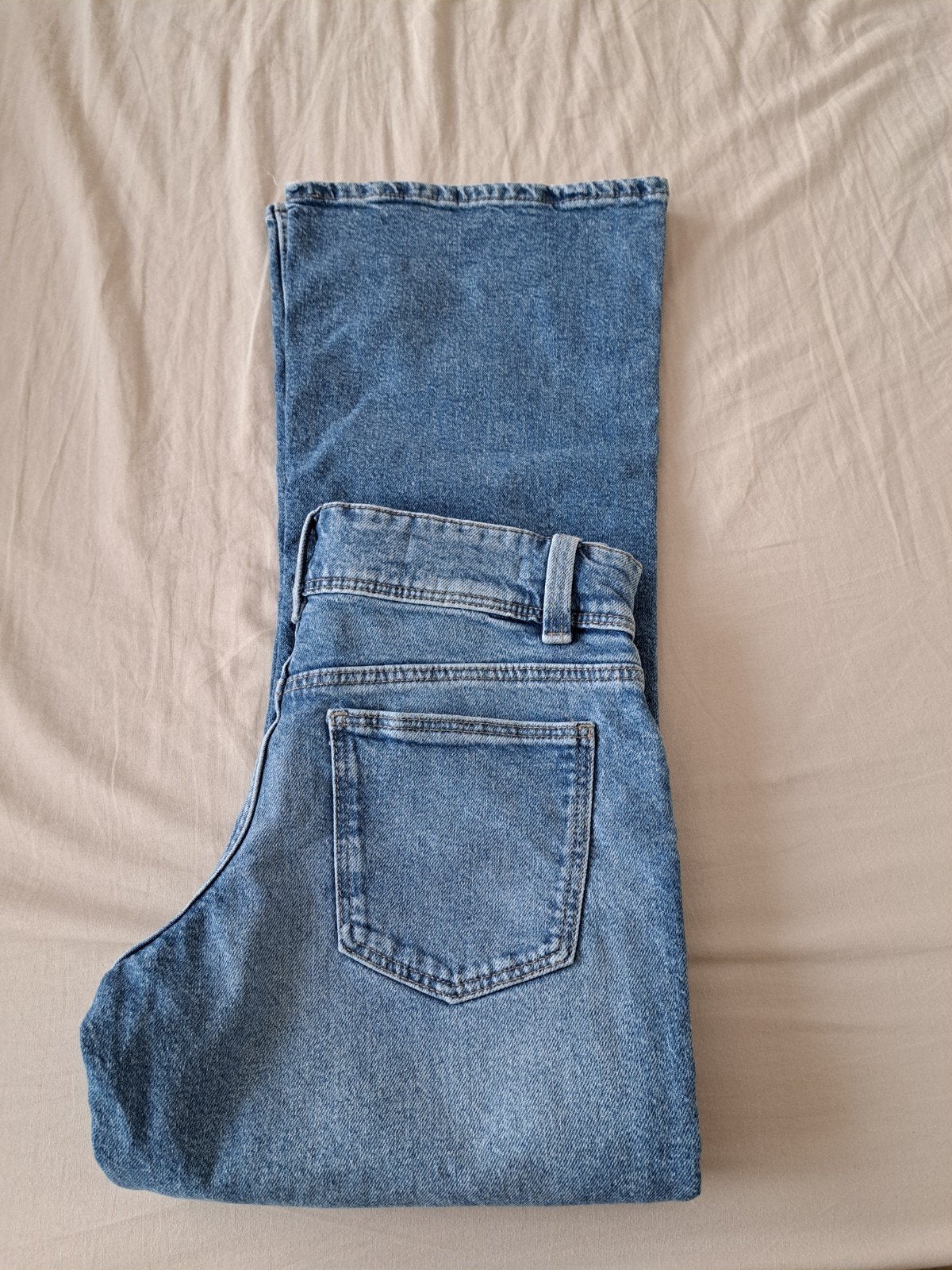 Zara spijkerbroek maat 156 (12/13 jaar) lichtblauw, Broek, Meisje, Ophalen of Verzenden, Zo goed als nieuw