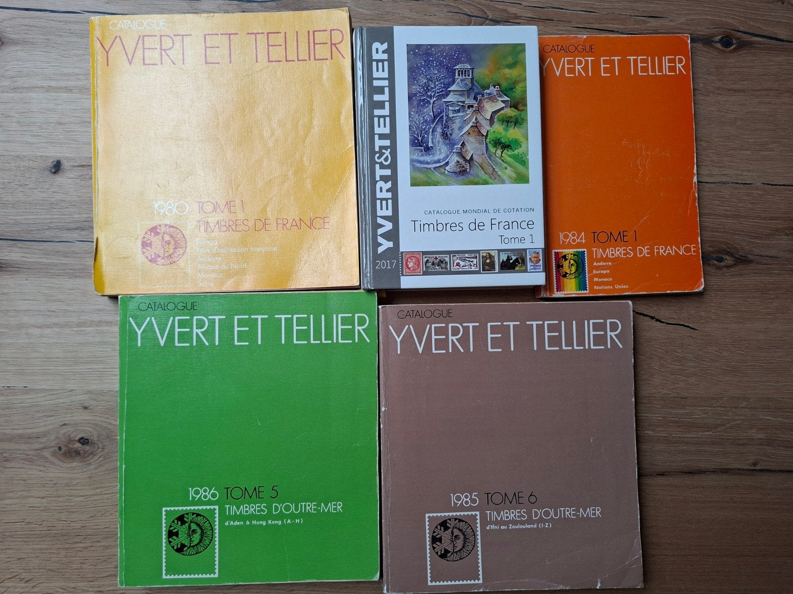 Postzegelcatalogussen Frankrijk, Ophalen