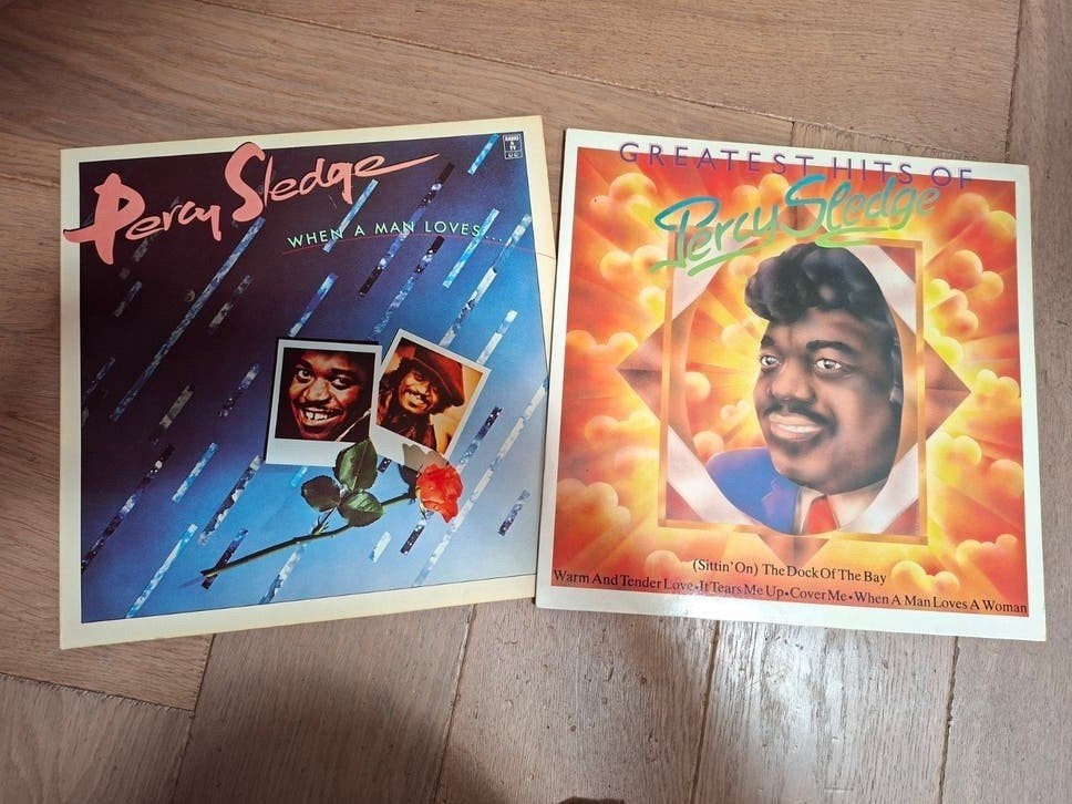 Percy Sledge - Greatest Hits & When a Man Loves a Woman LP's, Cd's en Dvd's, Vinyl | Pop, Ophalen, Gebruikt, 12 inch, Dubbel-LP