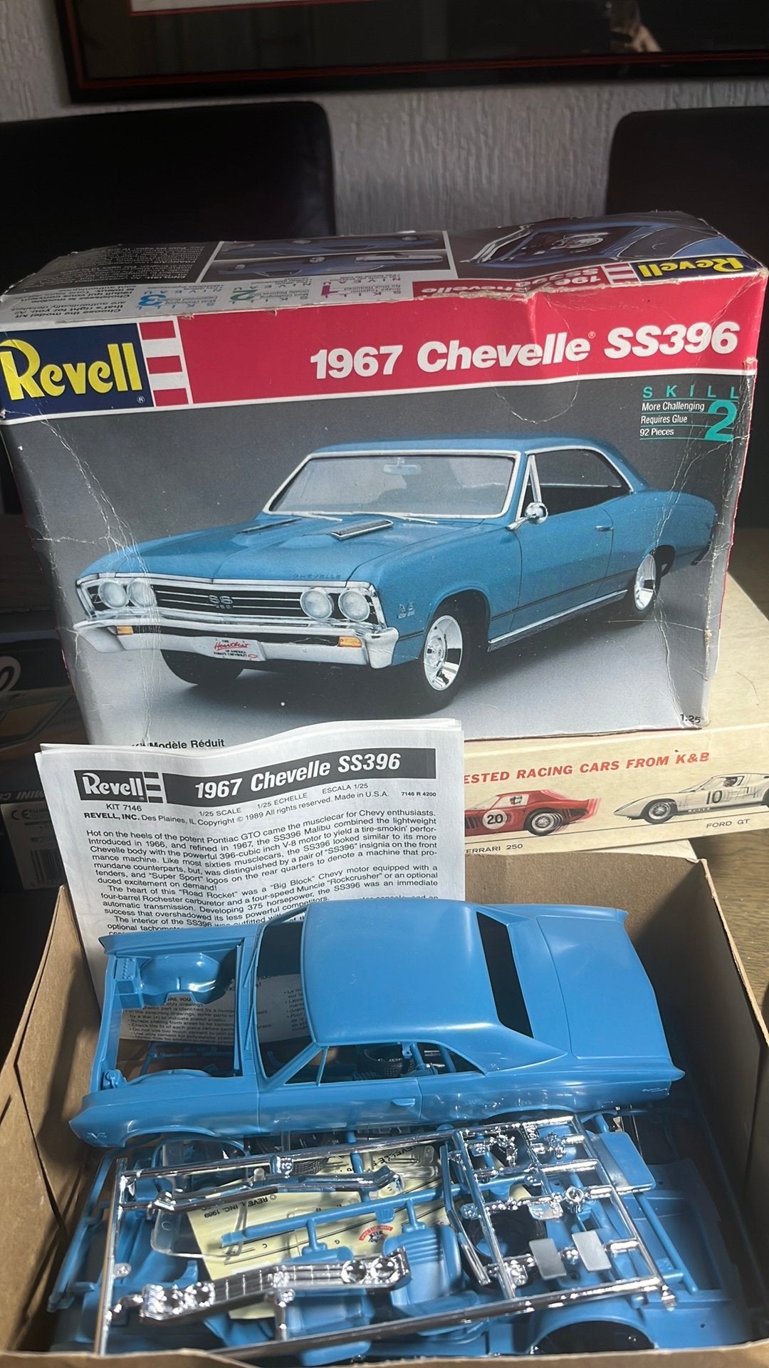 Revell bouwdoos  1/25.  Chevy chevelle, Auto, Revell, Groter dan 1:32, Ophalen of Verzenden
