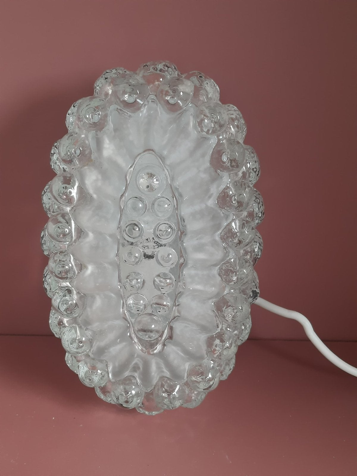 Vintage wandlamp bubbleglas, Ophalen of Verzenden