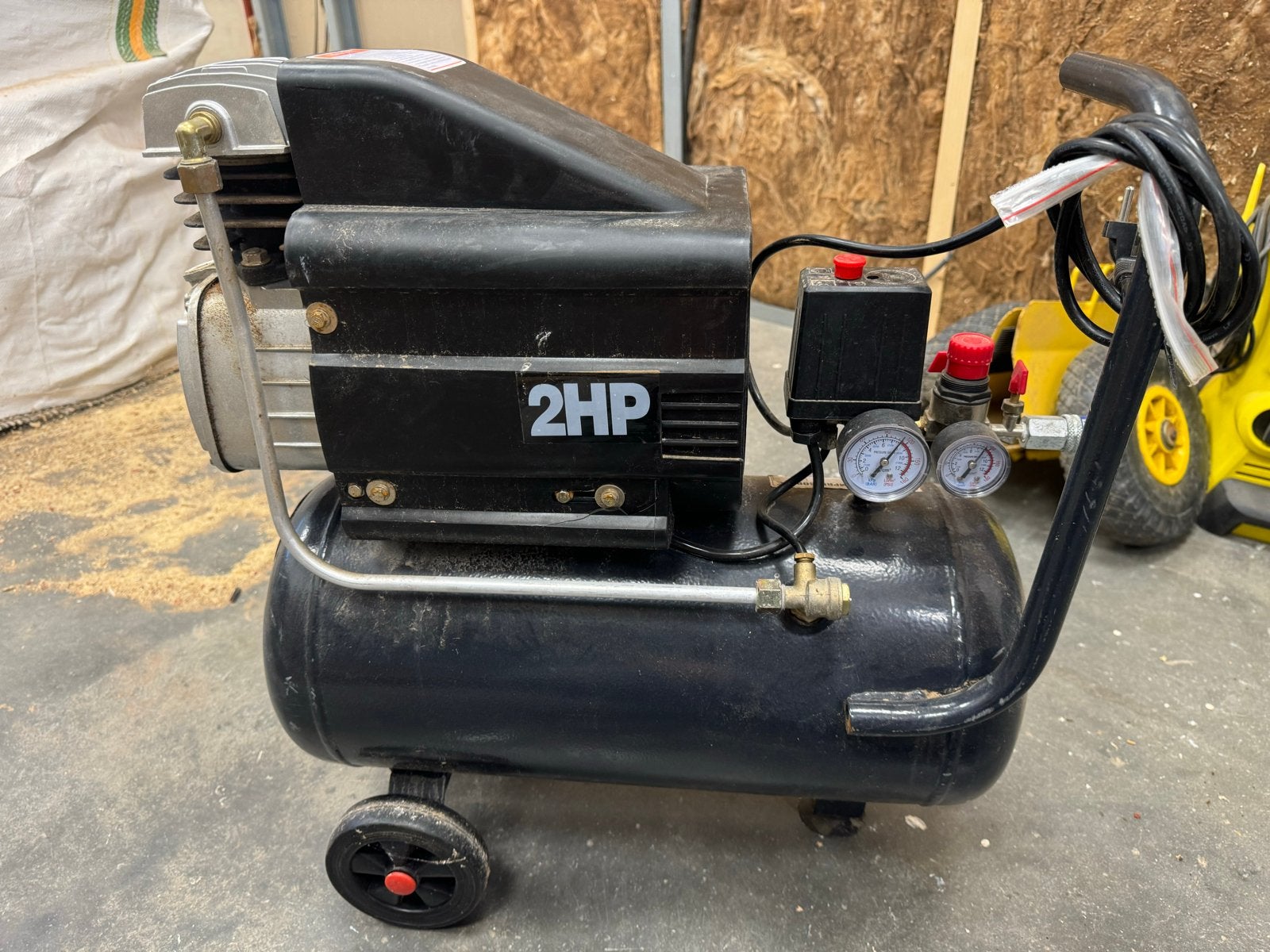 Zo goed als nieuwe ZionAir Compressor 2HP 50L 8 Bar, 6 tot 10 bar, Ophalen of Verzenden, Zo goed als nieuw, 25 tot 100 liter