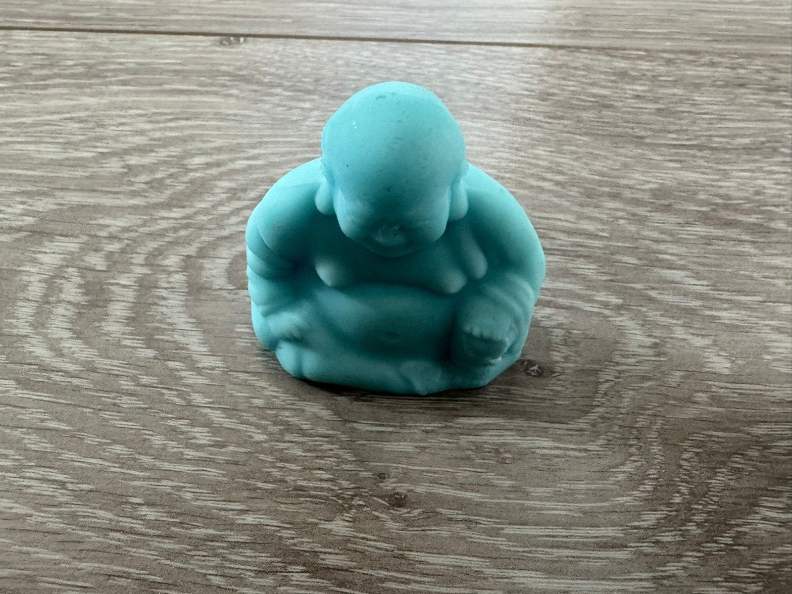Kleine blauwe Boeddha - Decoratief beeldje, Ophalen of Verzenden, Gebruikt, Kunststof, Blauw