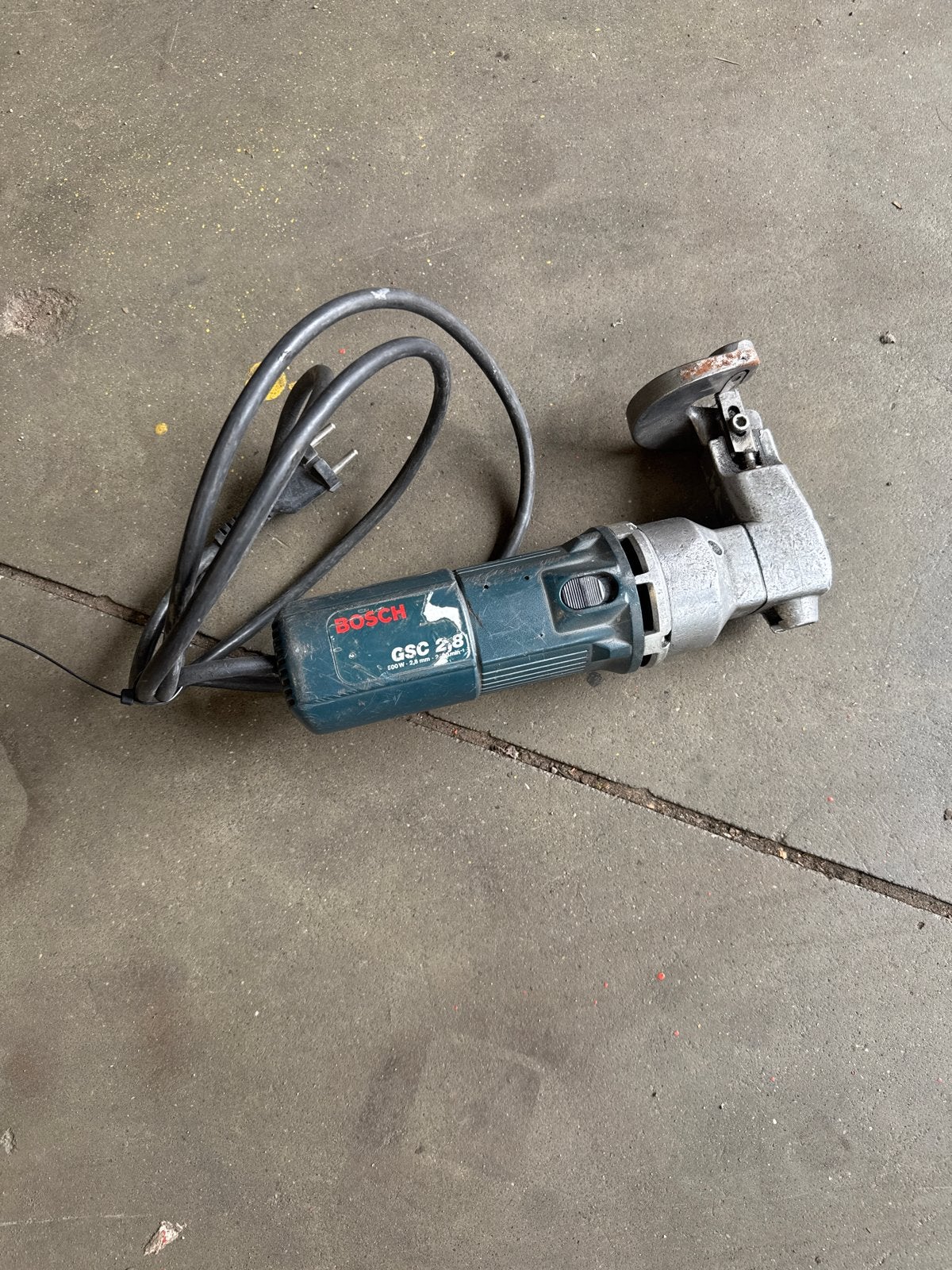 Bosch GSC 2.8 Plaatschaar - Gebruikt, Gebruikt, Overige typen, B, Ophalen of Verzenden