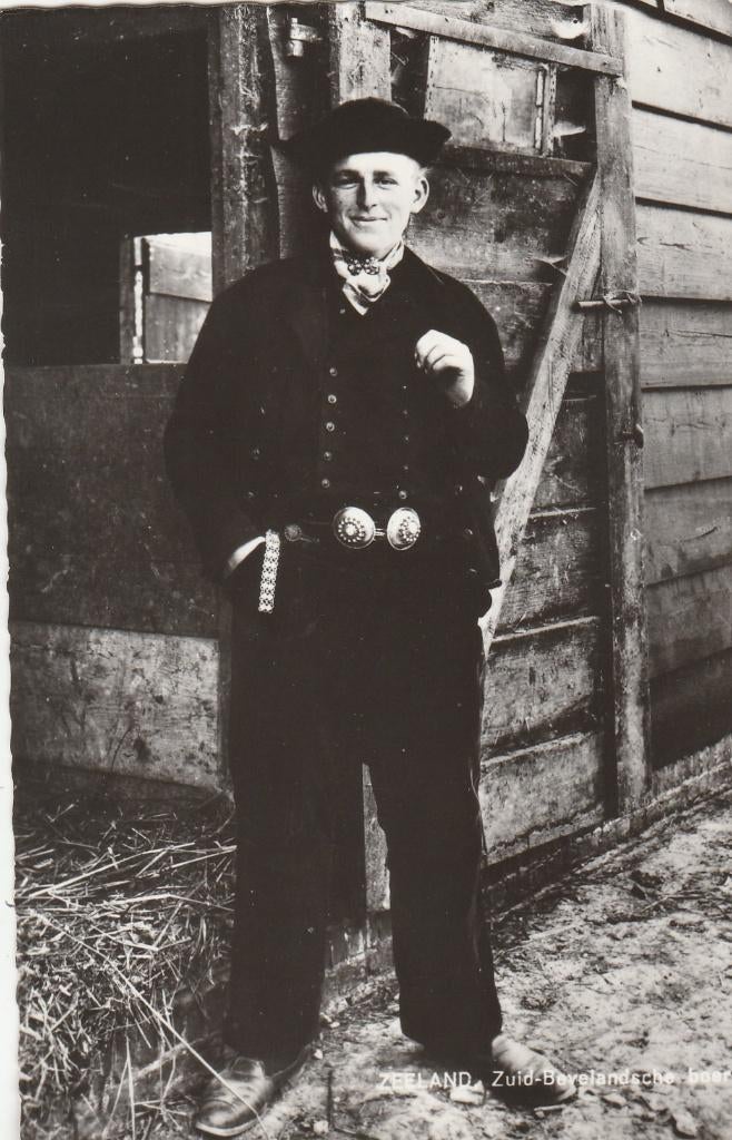 klederdracht= zuid bevelandse boer, Ophalen of Verzenden, Voor 1920, Zeeland