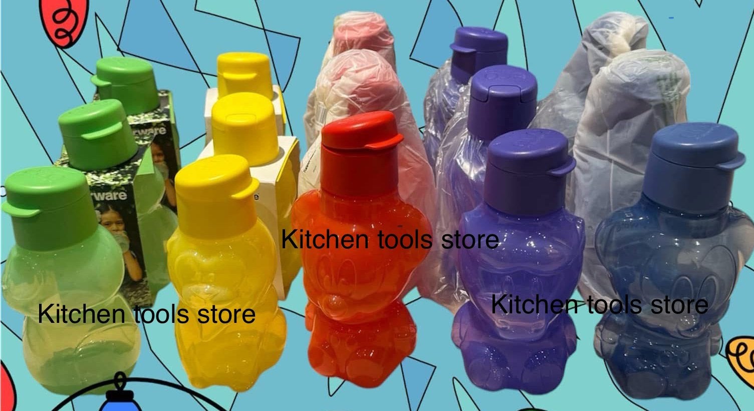 Tupperware exclusieve limited edition flessen 350ml / 425ml, Ophalen of Verzenden, Nieuw, Rood, Overige typen