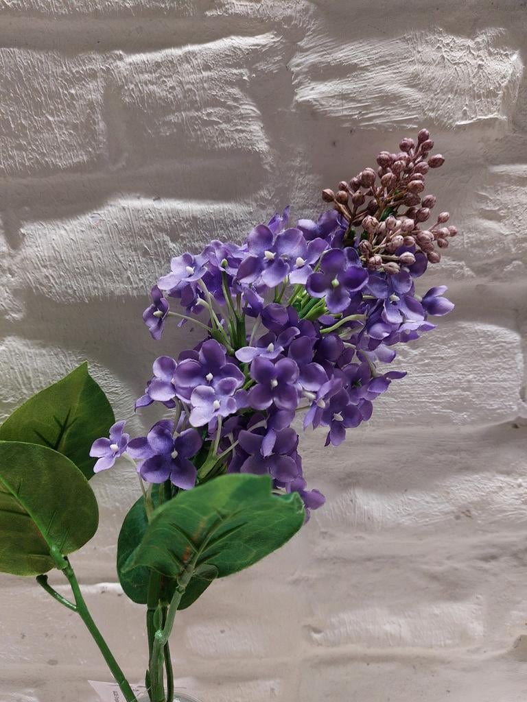 Paarse hortensia, Verzenden, Zo goed als nieuw, Kunstbloem, Paars