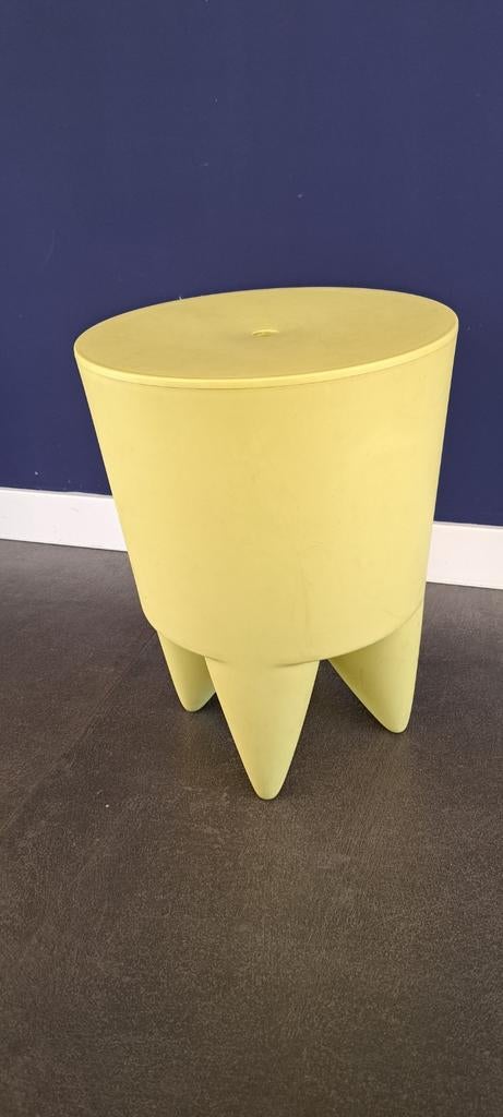 Lichtgroen krukje op 4 pootjes, Ophalen, Gebruikt, Kunststof