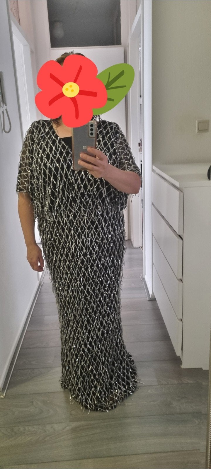 Avondjurk, Kleding | Dames, Zwart, Maat 46/48 (XL) of groter, Ophalen of Verzenden, Zo goed als nieuw