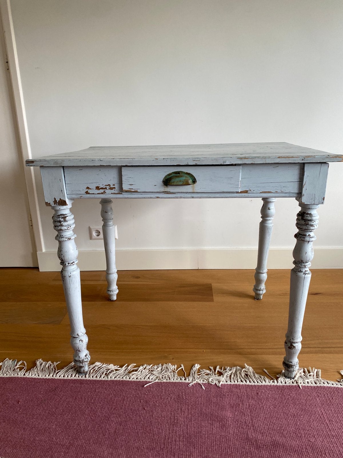 Antieke tafel, Huis en Inrichting, Tafels | Sidetables, Ophalen, Gebruikt, 50 tot 100 cm, Rechthoekig