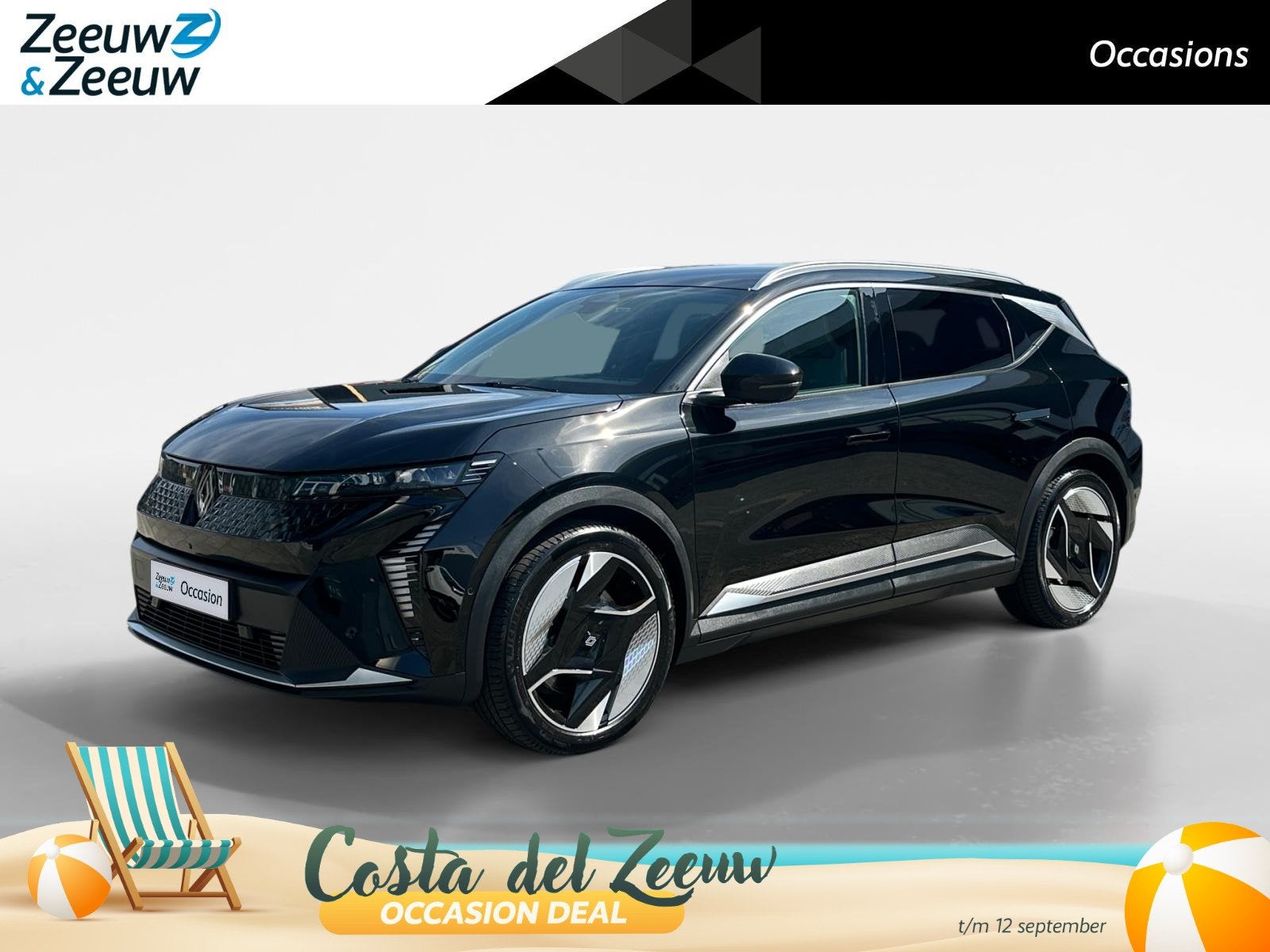Renault Scenic E-Tech EV87 long range iconic | Dode Hoek Det, Auto's, 12 maanden, Gebruikt, Zwart, 625 km