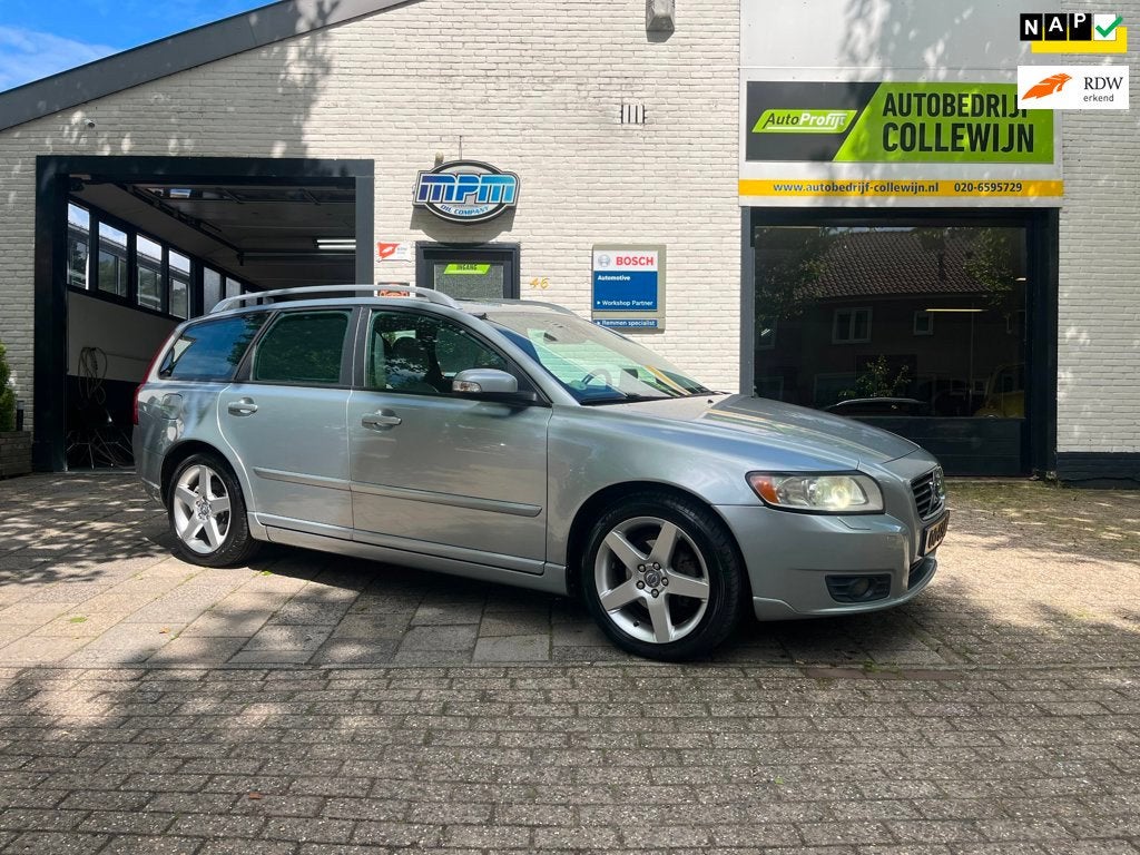 Volvo V50 2.0 Edition Leer Schuifdak Pdc Trekh Navi, Voorwielaandrijving, 1350 kg, Grijs, Parkeersensor
