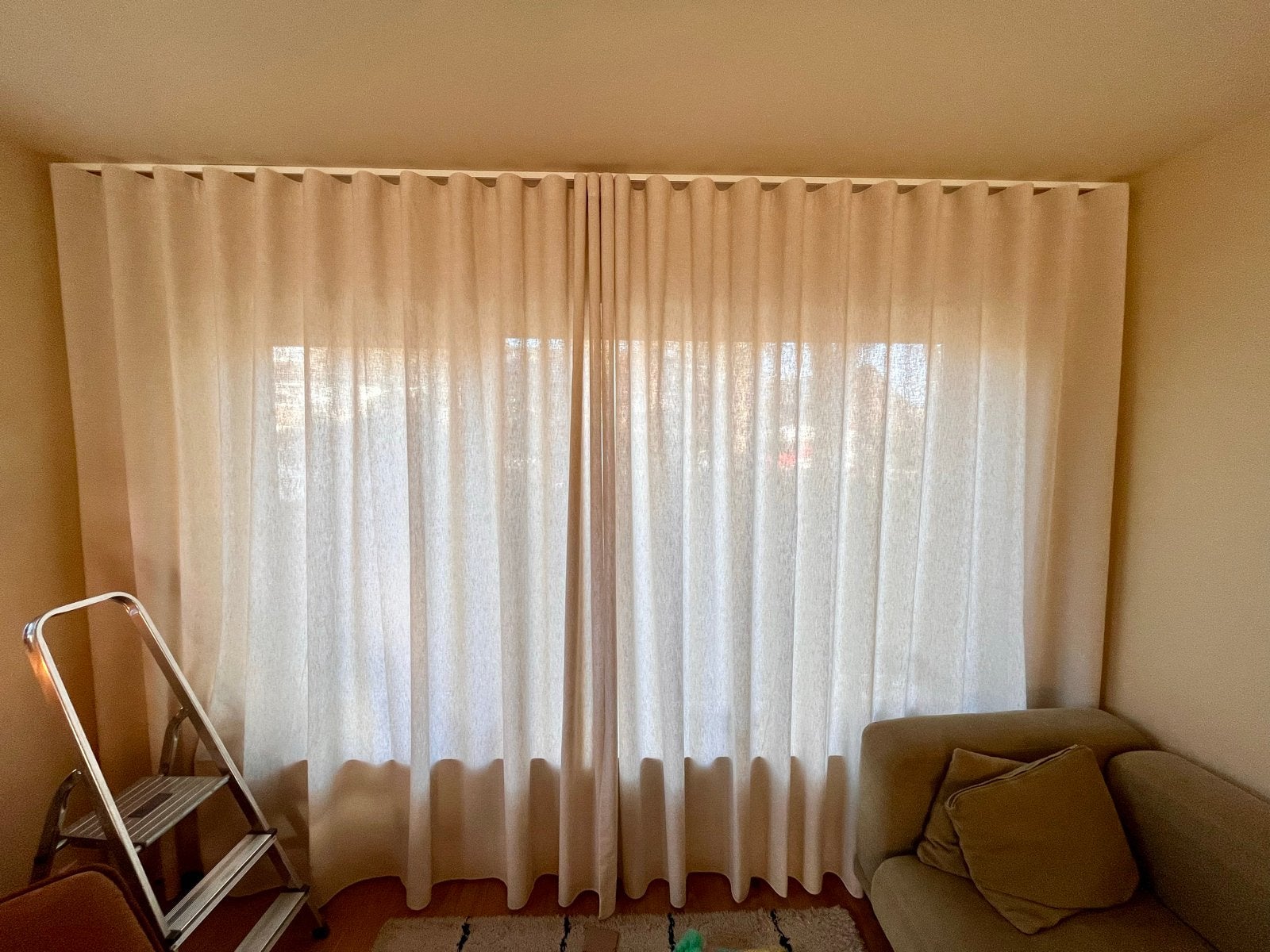 Veneta Inbetween gordijn Paige Natural - Waveplooi, Overige merken, Beige, 368 cm, Nieuw