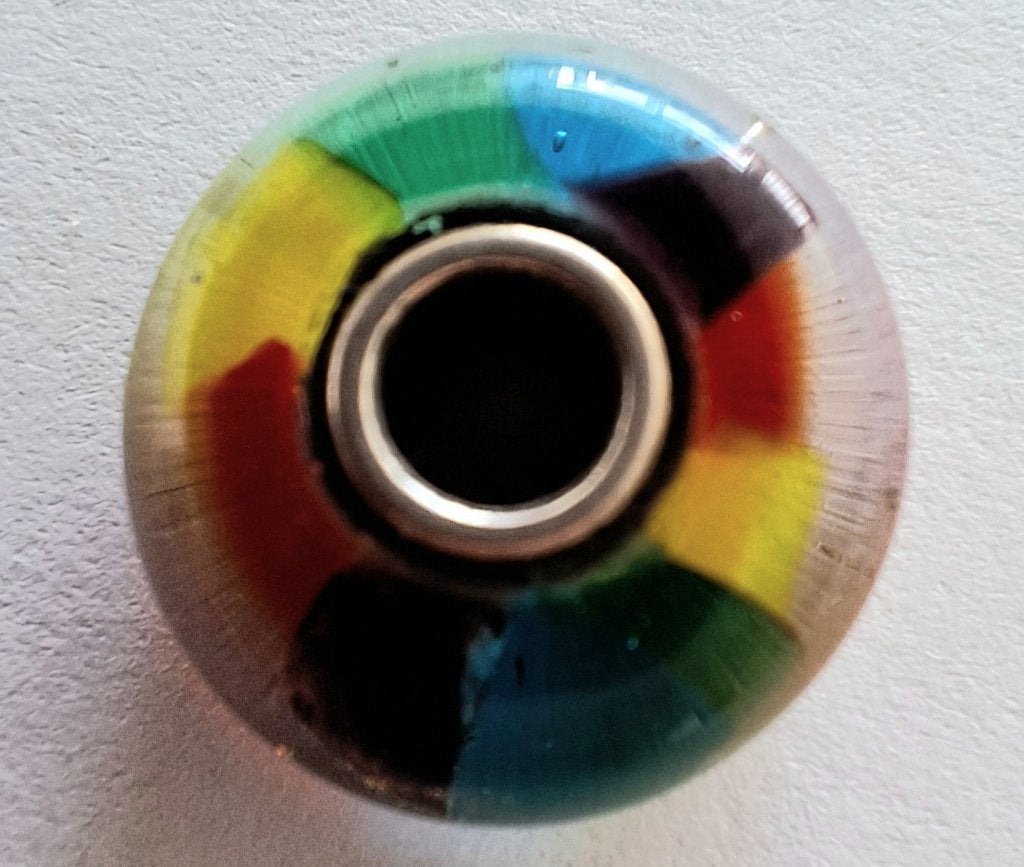 Trollbeads regenboog TGLBE-10141, Glas of Kristal, Ophalen of Verzenden, Zo goed als nieuw, Trollbeads