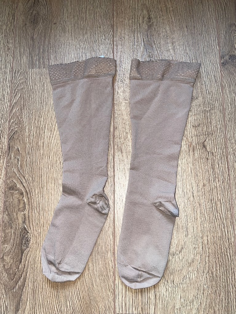 JUZO soft beige huidskleurige steunkous maat 3, Ophalen of Verzenden, Zo goed als nieuw, Maat 39 t/m 42, Juzo
