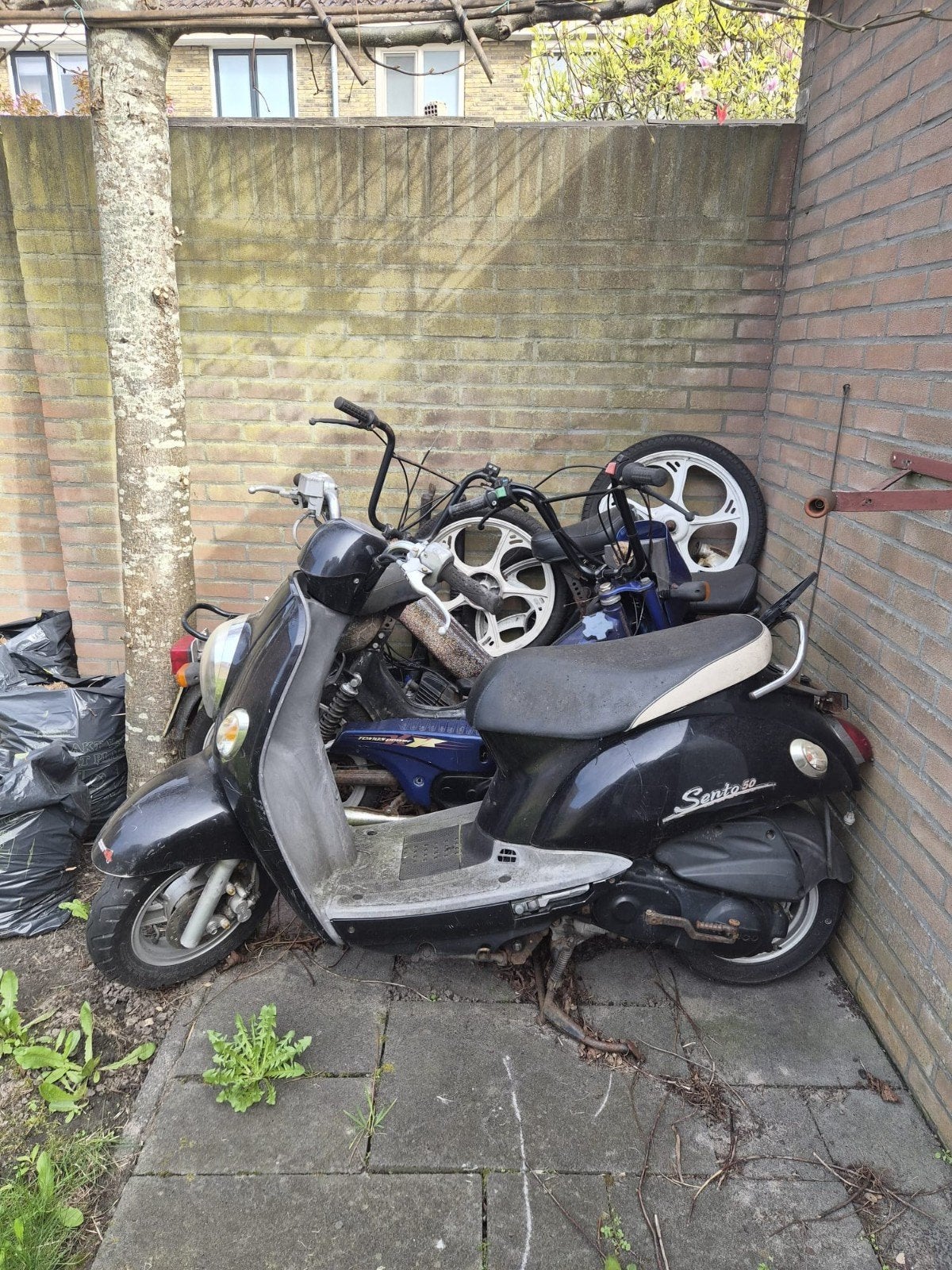 Zwarte Santo 50 Scooter - Opknapper/Onderdelen, Ophalen, Gebruikt, Santoso