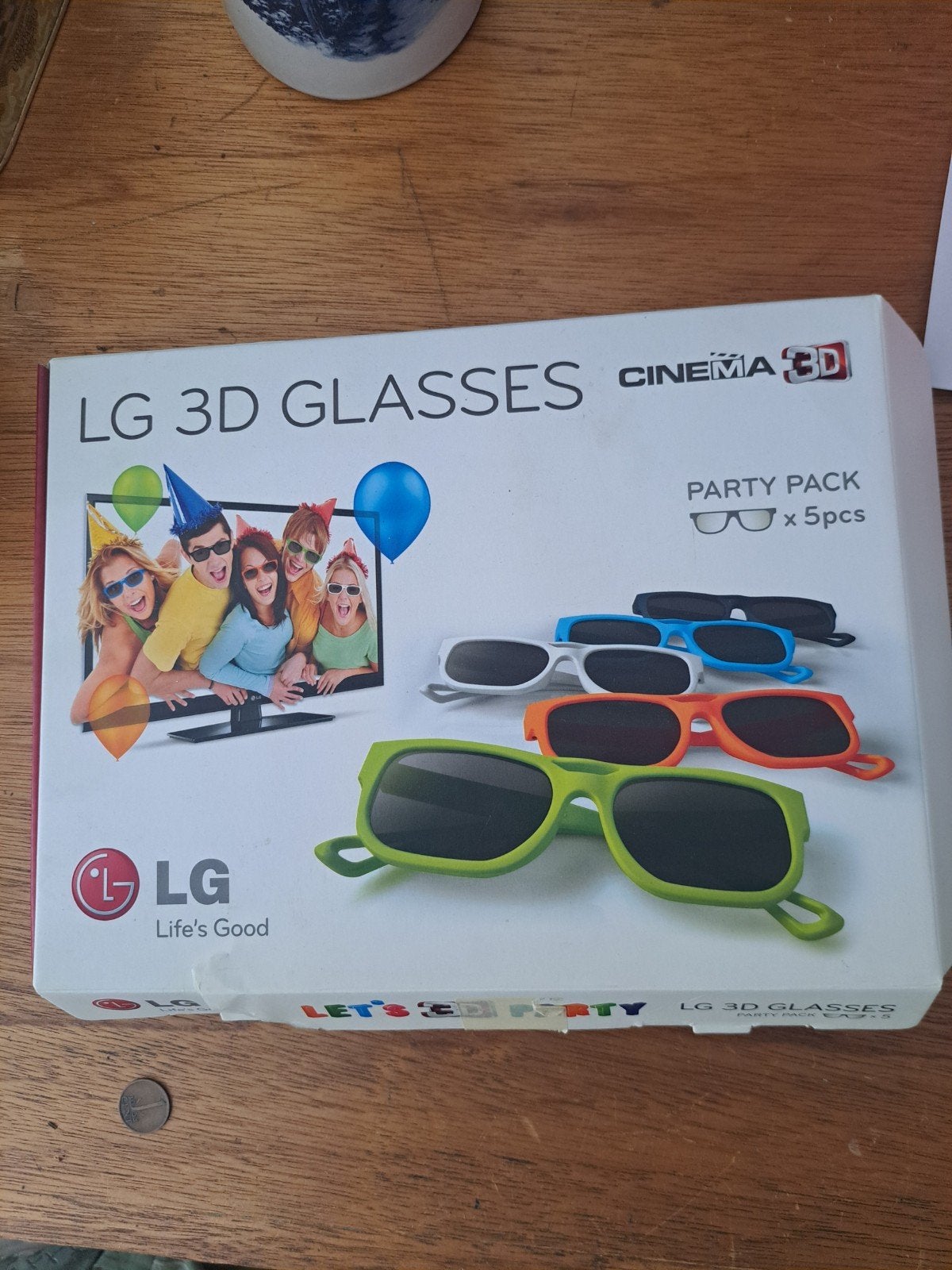 LG Cinema 3D Brillen Party Pack (5 stuks), Ophalen of Verzenden