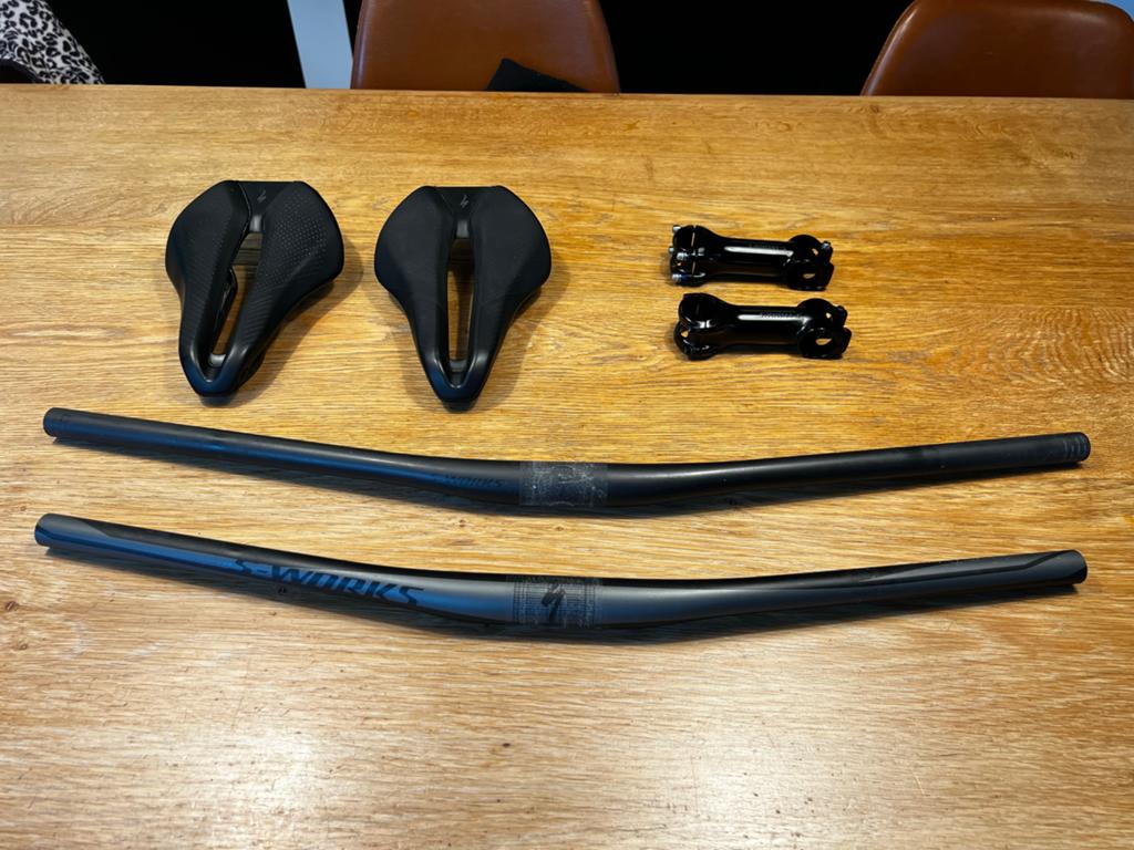 Specialized S-Works MTB Stuur, Stuurpen & Sitero Zadel, Fietsen en Brommers, Fietsonderdelen, Overige typen, Ophalen of Verzenden