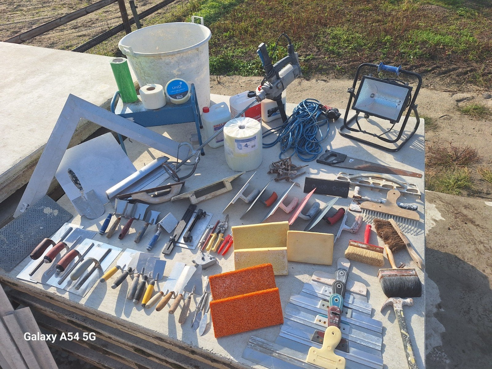 stukadoors gereedschap, Ophalen, Gebruikt