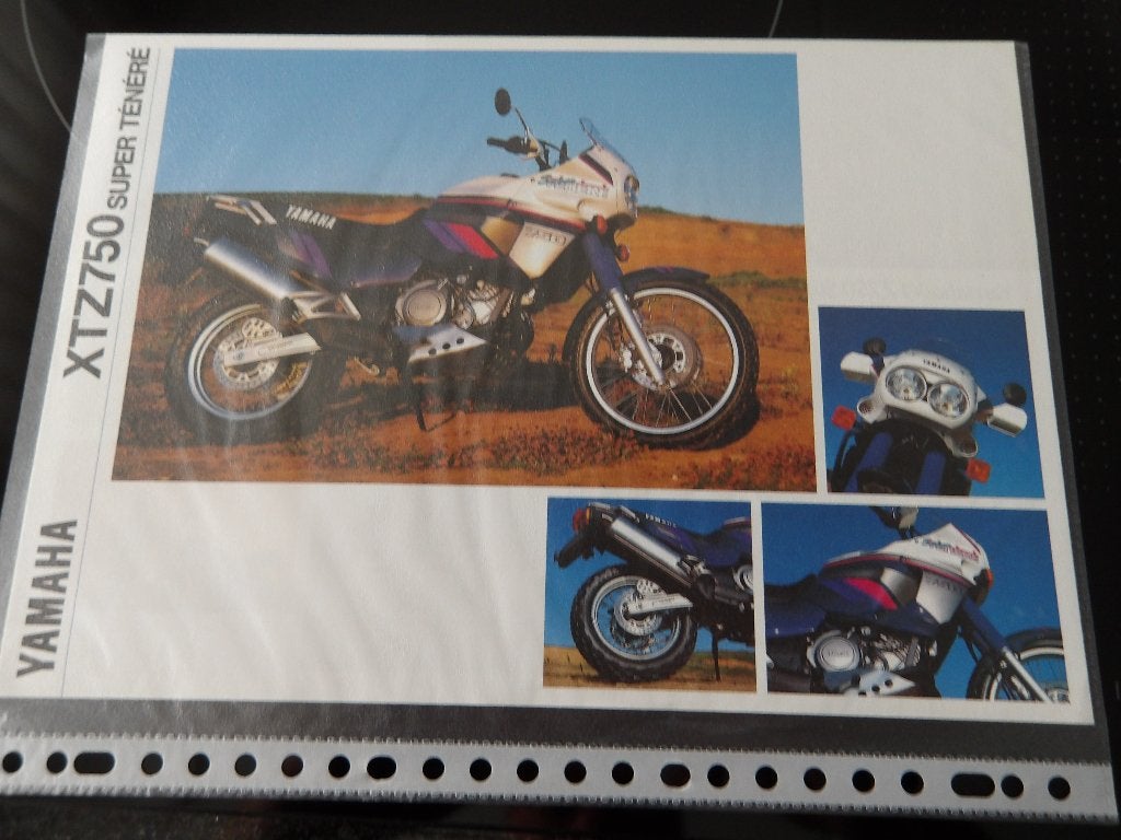 Yamaha XTZ750 Super Ténéré Brochure/Folder, Motoren, Ophalen of Verzenden, Yamaha