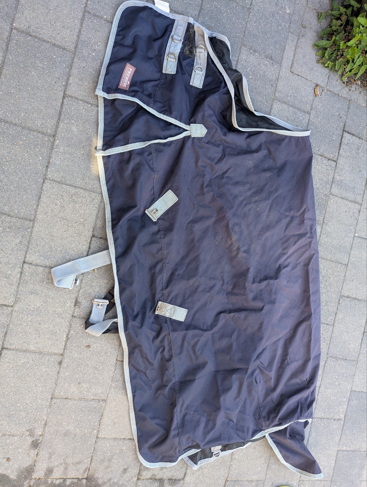 Te koop paardendeken outdoor, Dieren en Toebehoren, Ophalen of Verzenden, Gebruikt, Blauw, Regendeken