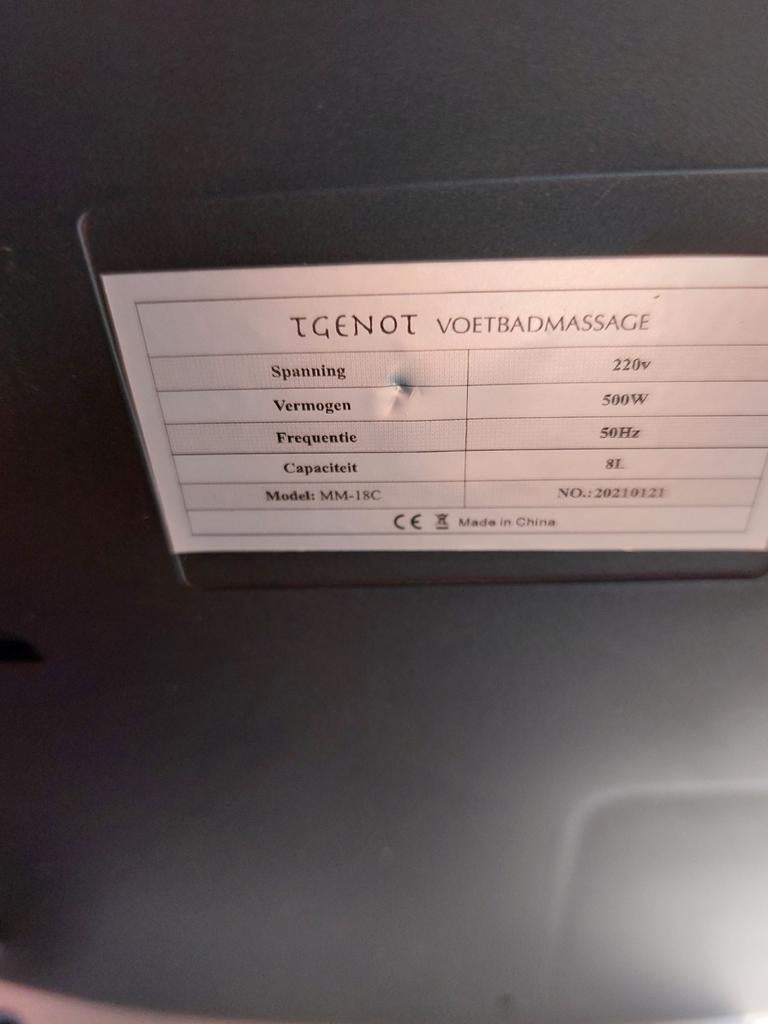 TGENOT Voeten Massage Apparaat - Voetbadmassage, Ophalen of Verzenden, Zo goed als nieuw, Apparaat