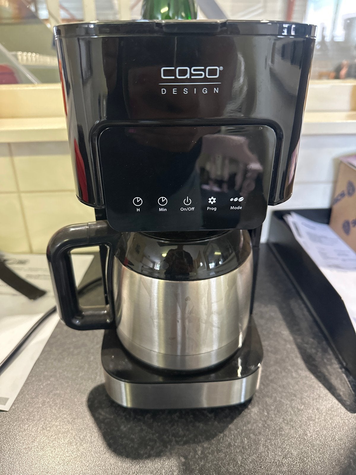 Caso Design Koffiezetapparaat met Thermoskan, Koffiemachine, Gemalen koffie, Ophalen of Verzenden, Zo goed als nieuw
