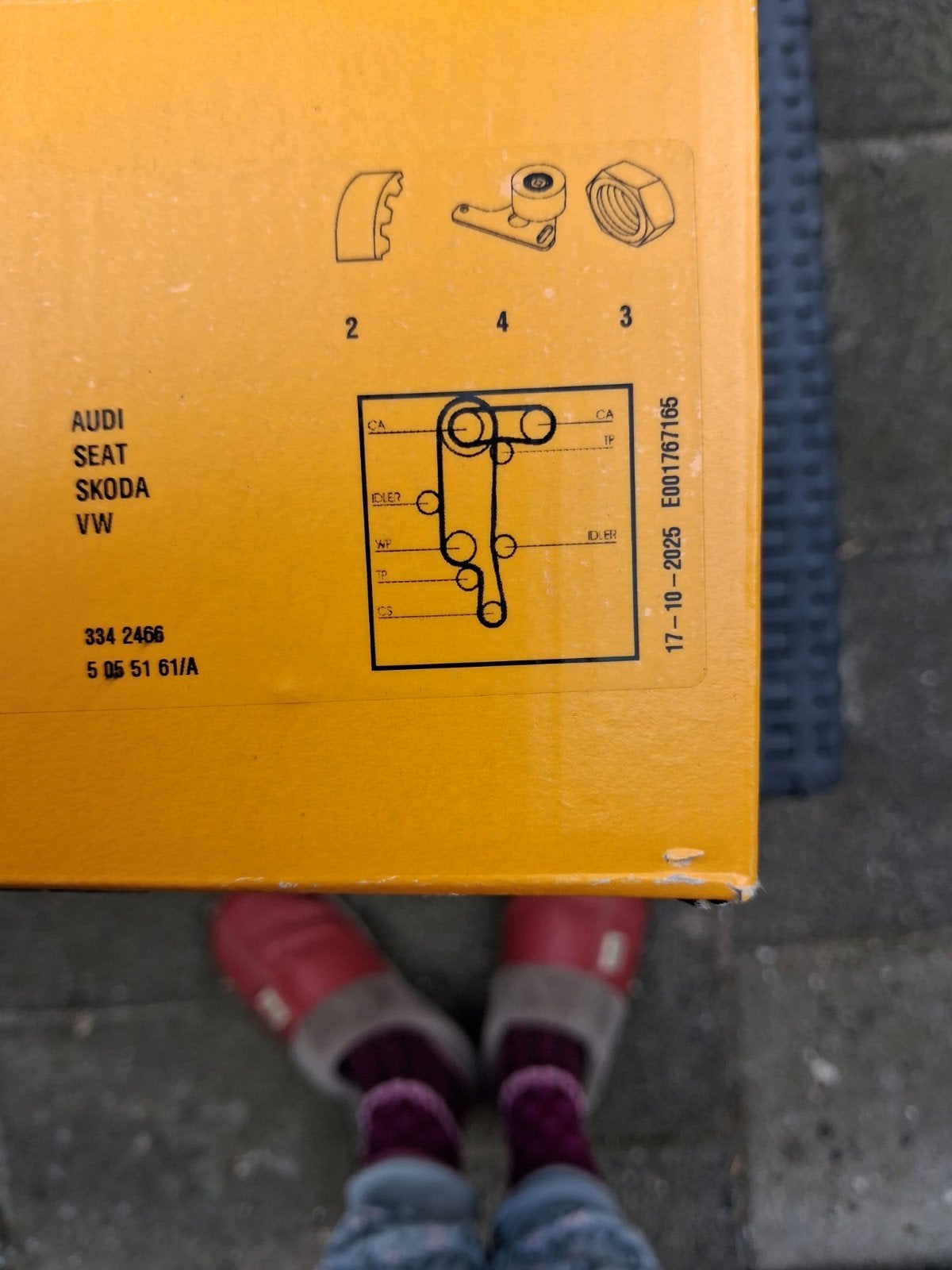 Nieuwe distributieriem + waterpomp 1.6, Auto-onderdelen, Motor en Toebehoren, Audi, Seat, Volkswagen, Skoda, Nieuw, Ophalen