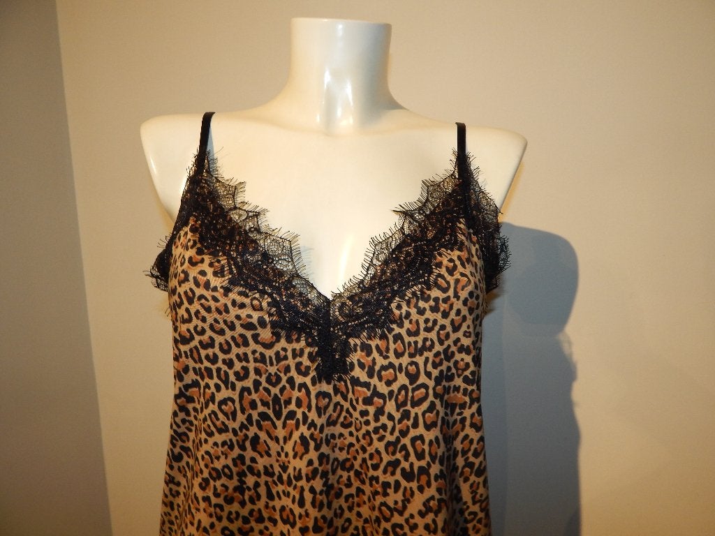 Rosemunde stretch top jaguar print kant afwerking mt 40, Maat 38/40 (M), Nieuw, Rosemunde, Zonder mouw