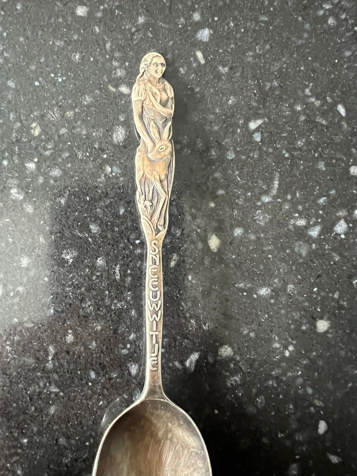 Vintage Zilveren Sneeuwwitje Lepel - Uniek Verzamelobject, Antiek en Kunst, Ophalen of Verzenden