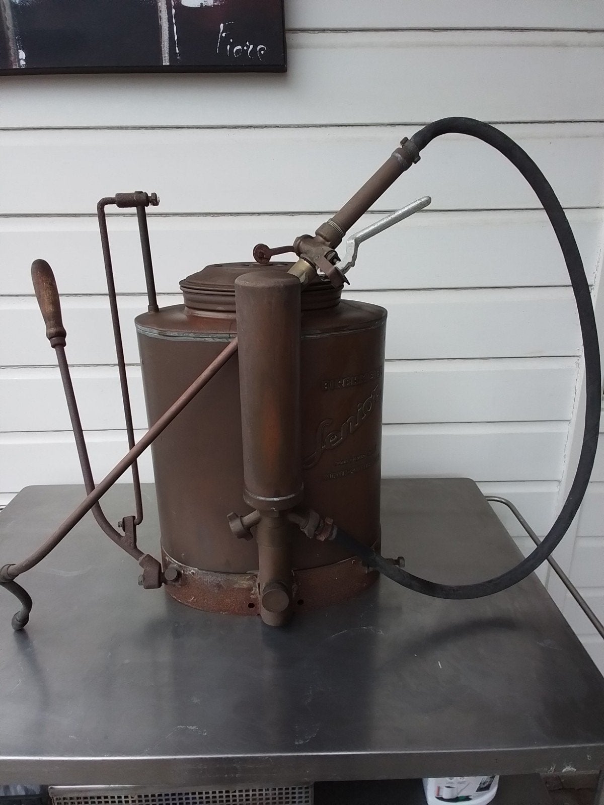 Antieke Birchmeier Senior rugspuit - Vintage tuingereedschap, Ophalen