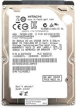 Hitachi Travelstar HTS250S9A364 250GB HDD 2.5" SATA, Intern, Gebruikt, Ophalen of Verzenden, Hitachi