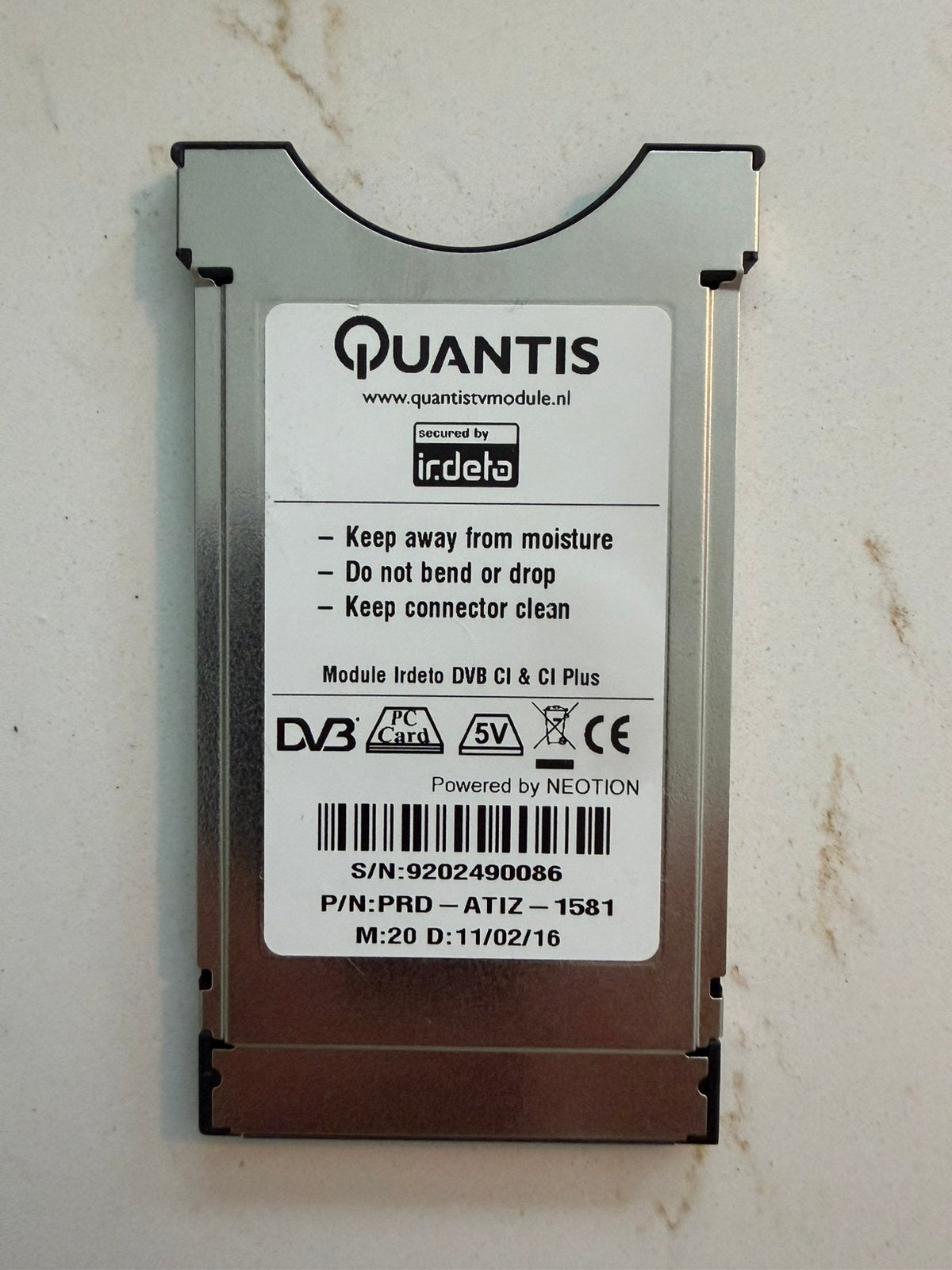Foto 3 van Quantis Interactieve CI+ 1.3 module