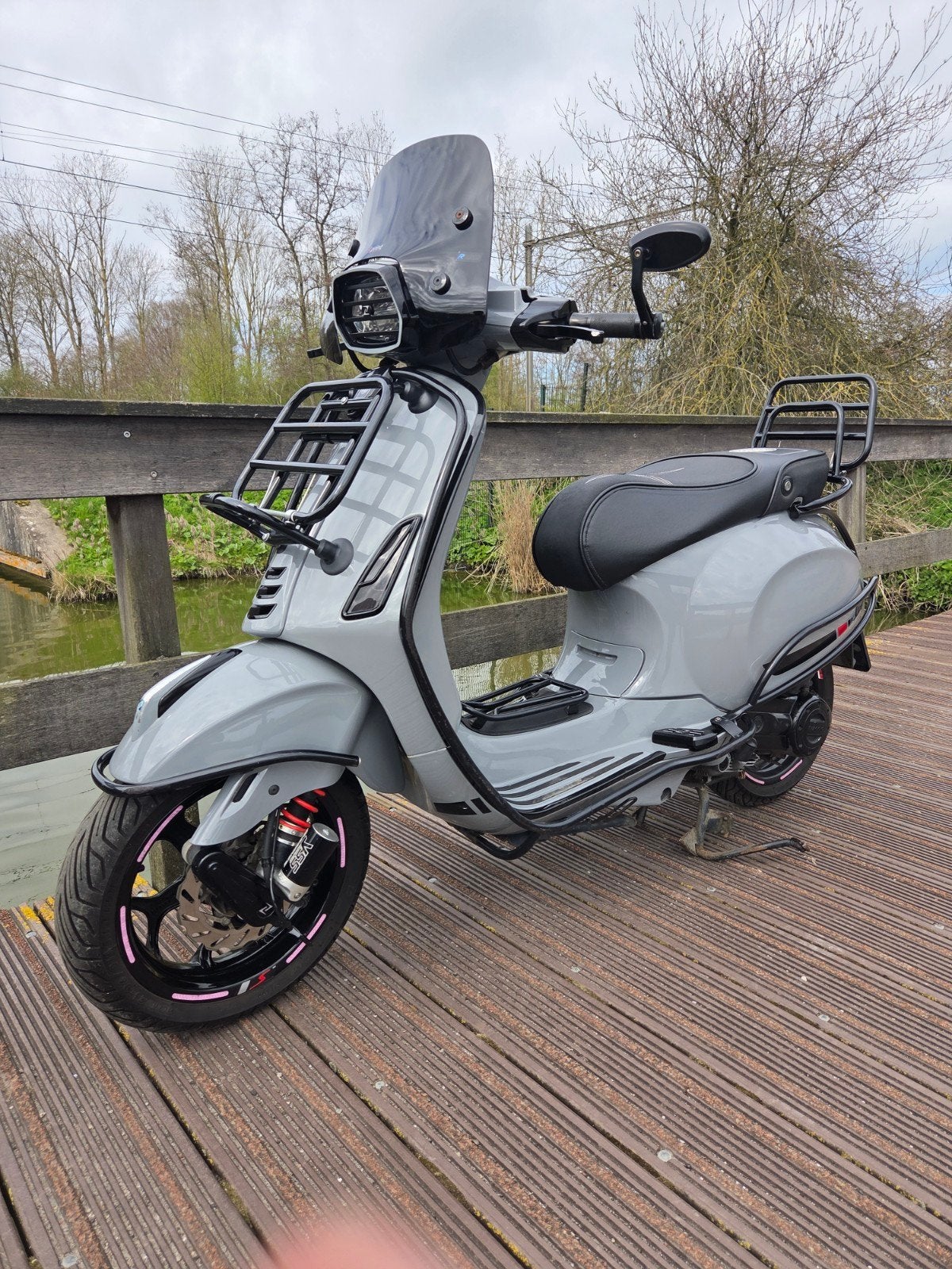 vespa sprint sport nardo grey full option, Ophalen, Overige modellen, Zo goed als nieuw, Benzine