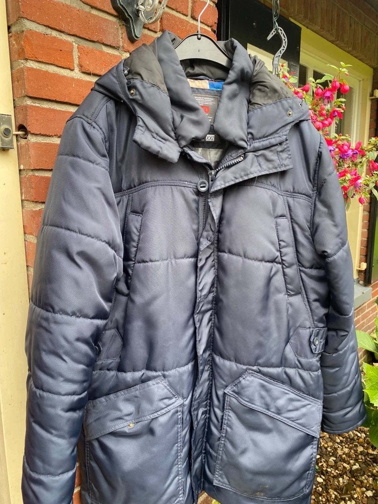 NOIZE   xxl   donkerblauwe  winterjas  nieuwstaat, Kleding | Dames, Blauw, Ophalen of Verzenden, Noize, Jas of Mantel