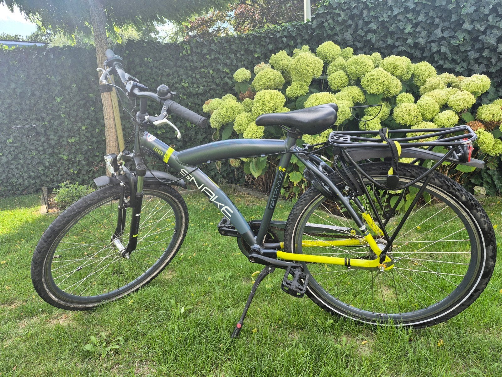 Batavus Snake jongensfiets, 26 inch, zwart/grijs/geel, Fietsen en Brommers, Fietsen | Jongens, Gebruikt, Versnellingen, Batavus Snake