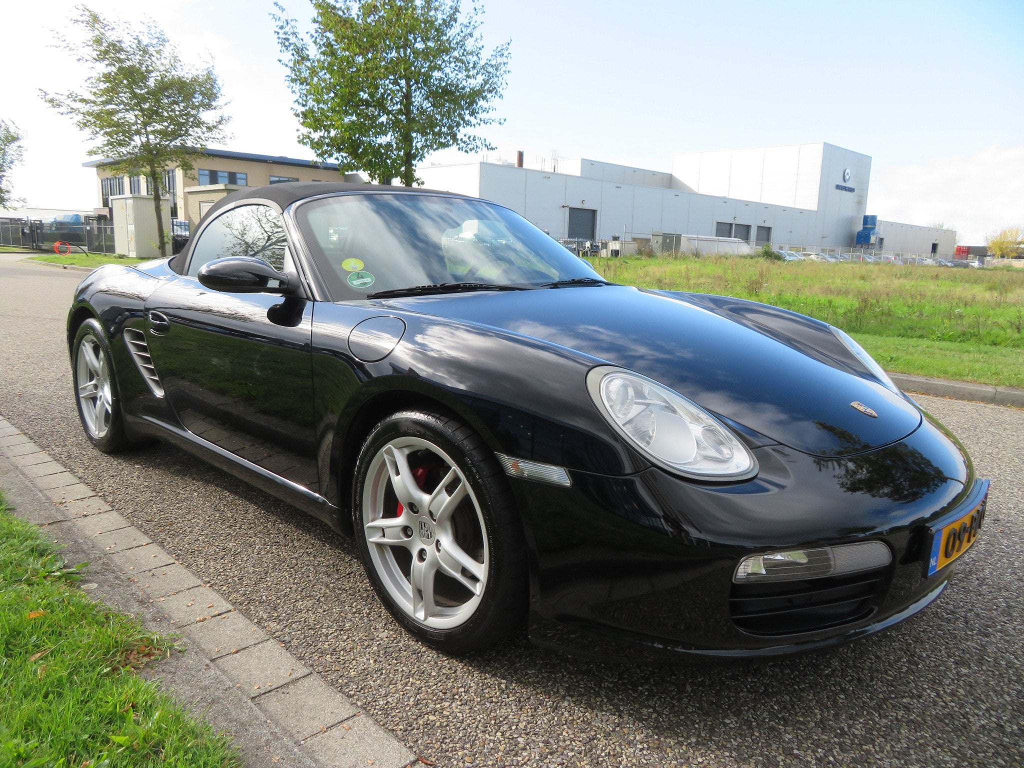 Porsche Boxster (bj 2007), Auto's, Gebruikt, Zwart, Bedrijf, Euro 4