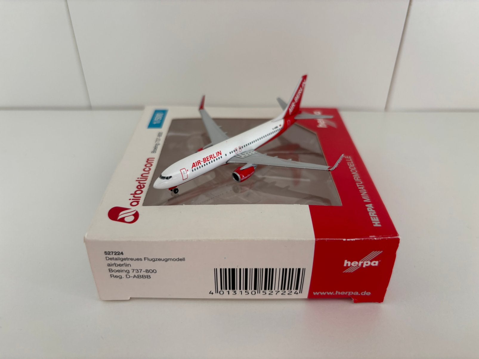 Herpa 527224 airberlin Boeing 737-800 1:500, Ophalen of Verzenden, Zo goed als nieuw, Schaalmodel