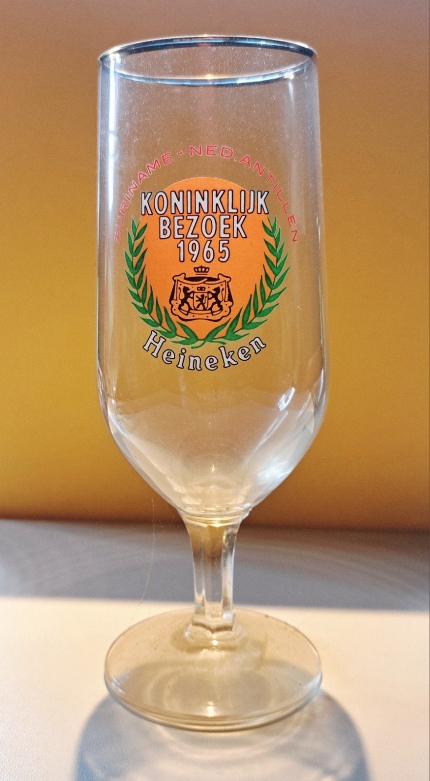 Heineken voetglas, Verzamelen, Biermerken, Ophalen of Verzenden, Zo goed als nieuw, Glas of Glazen, Heineken