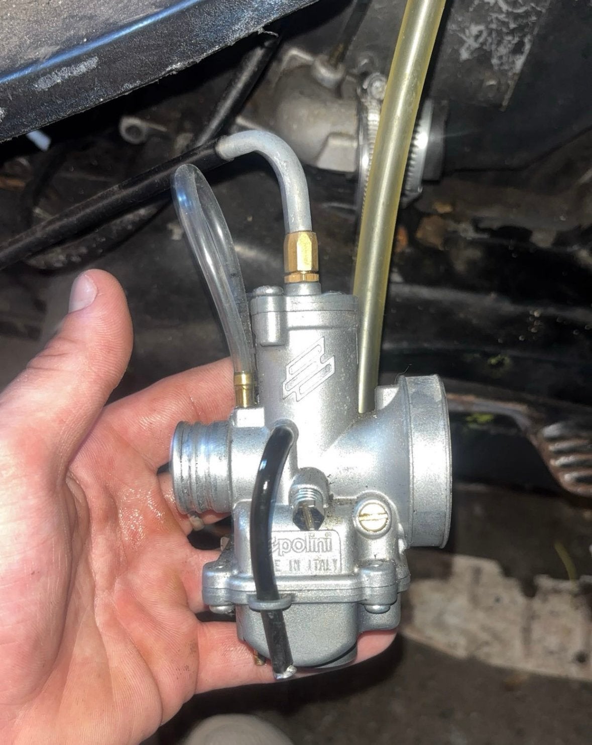 Polini cp carburateur 17,5 + handchoke, Ophalen, Zo goed als nieuw
