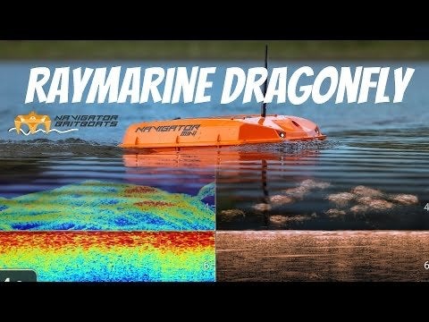 Raymarine Dragonfly pro bait boat, Ophalen of Verzenden, Zo goed als nieuw, Kaartplotter of Fish Finder