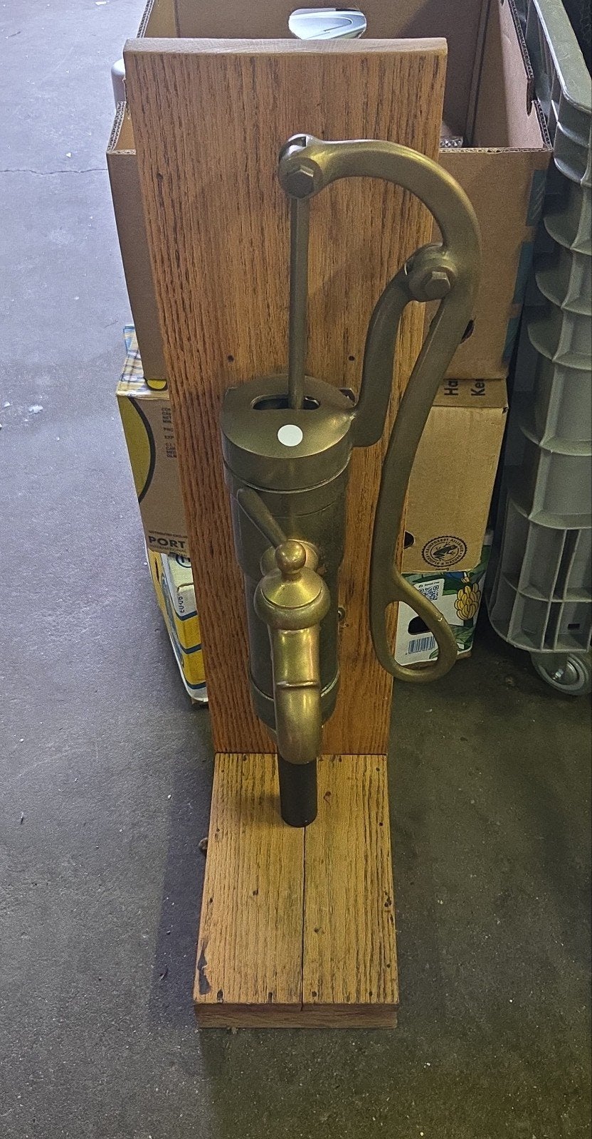 Antieke koperen handpomp, Antiek en Kunst, Ophalen