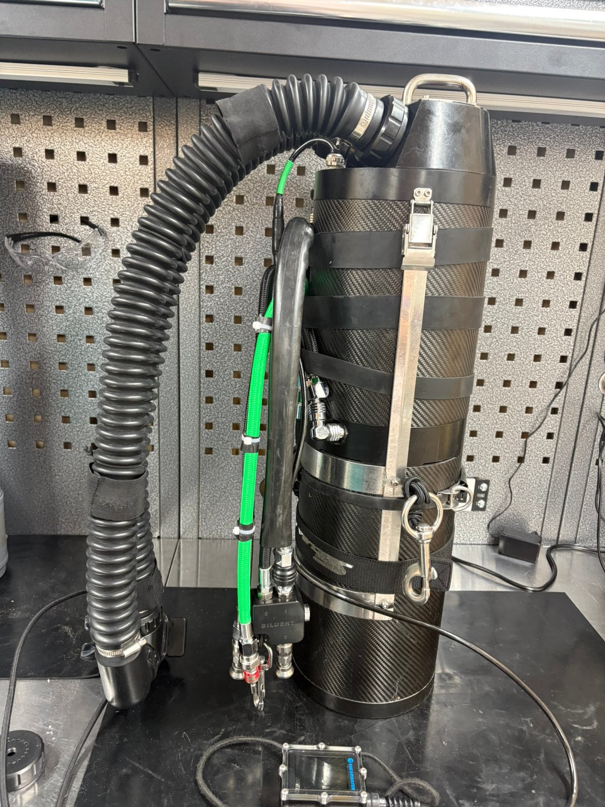 SF2 sidemound ccr, Ophalen, Gebruikt