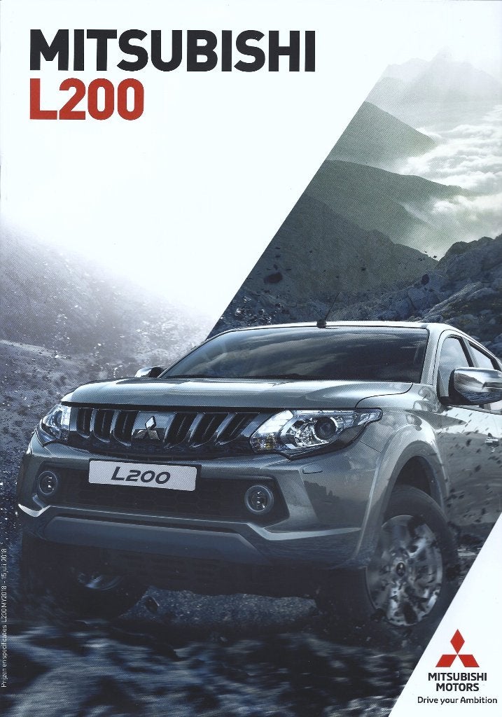 Brochure Mitsubishi L200 2018, Ophalen of Verzenden, Gelezen, Mitsubishi