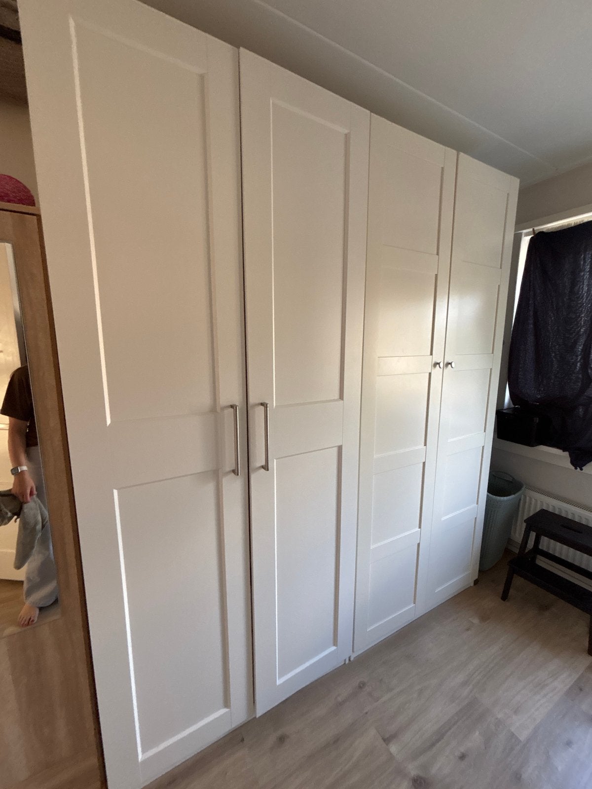 2 nette IKEA Pax kast deuren wit 50x229 cm, Ophalen, 200 cm of meer, 50 tot 100 cm, Zo goed als nieuw