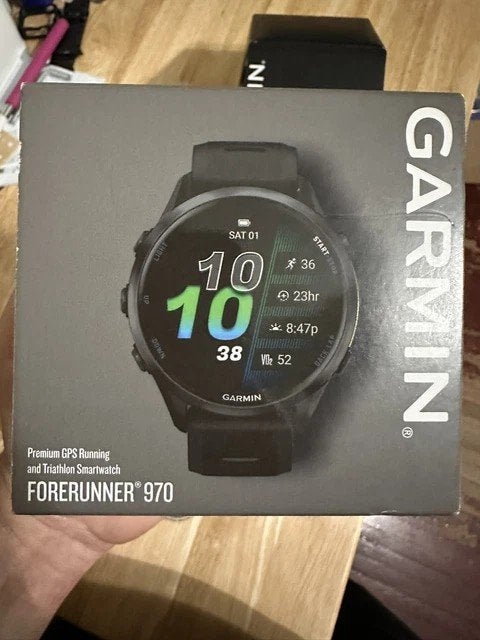 Garmin Forerunner 970, Zwart, Garmin forerunner, Nieuw, Ophalen of Verzenden